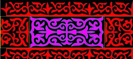 塔塔尔民族地毯花纹