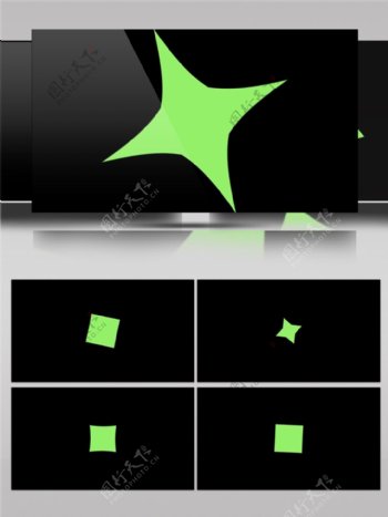 绿色星光视频素材