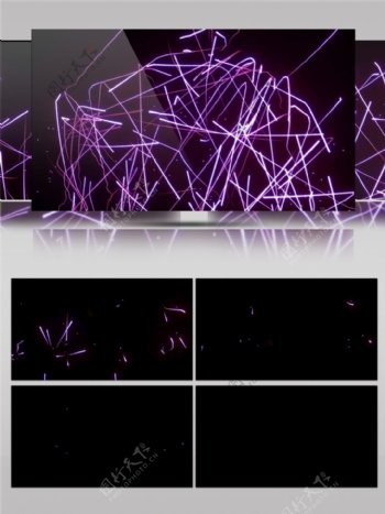 紫色缤纷光束动态视频素材