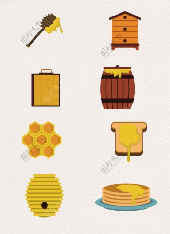 黄色设计蜂蜜设计