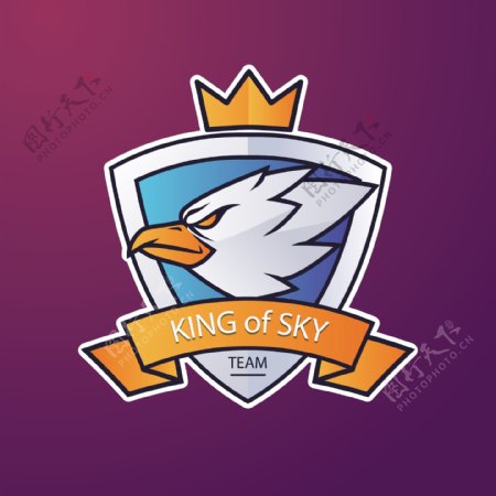 电子竞技队标老鹰logo模板
