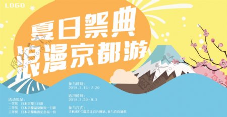 日本东京季节旅游宣传活动促销海报