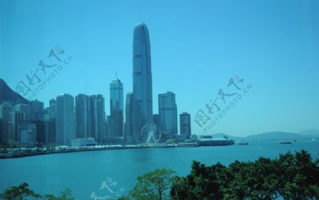 香港湾仔商务建筑大厦高楼