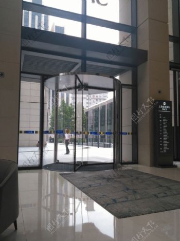 上海农商银行大厅旋转门