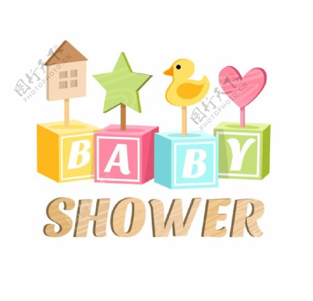 婴儿洗澡的标签