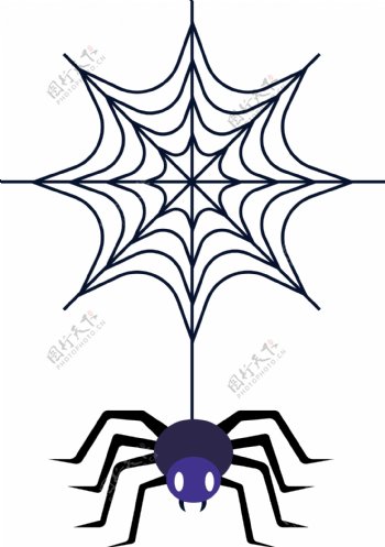 矢量蜘蛛网和毒蜘蛛可商用元素