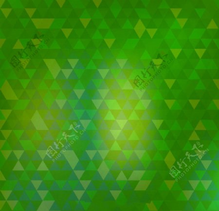 绿色三角形背景