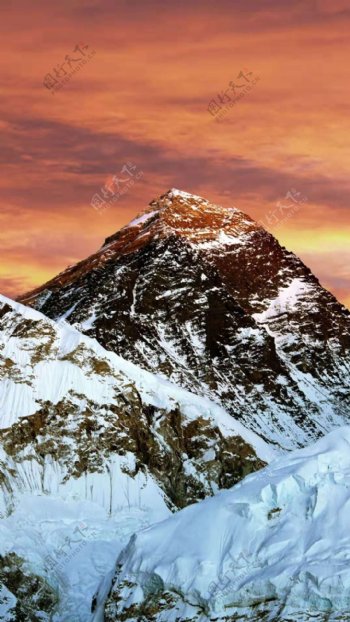 世界海拔最高的山峰图