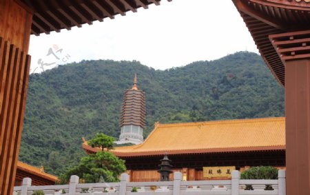 仙湖植物园寺庙塔