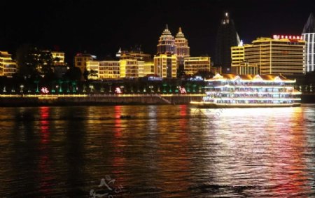 湄公河夜景