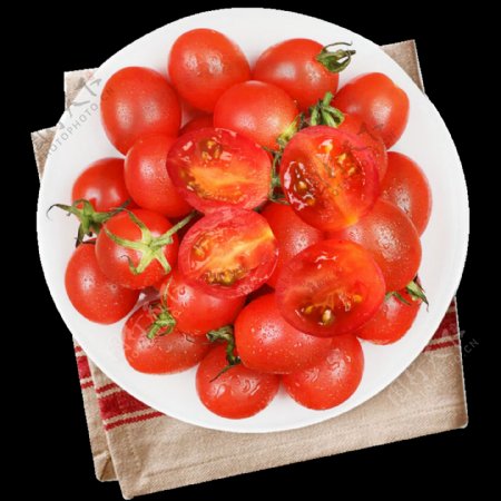新鲜小番茄圣女果免扣素材