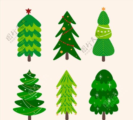 6款创意绿色圣诞树设计