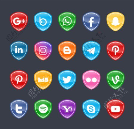 社交网络图标