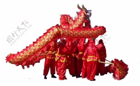 中国龙素材红色中国龙舞龙盘龙造