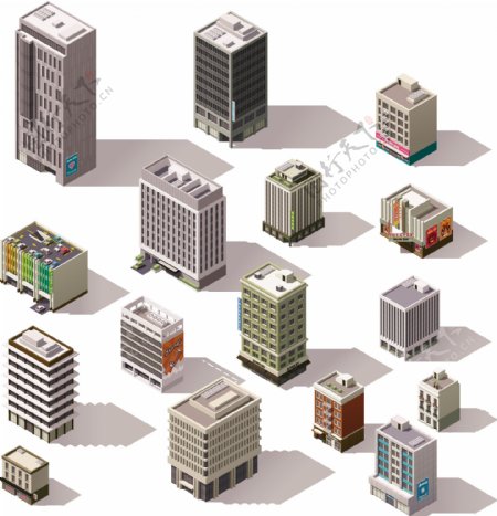 城市建筑模型