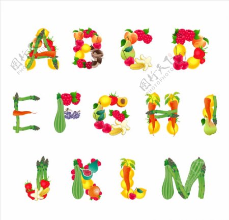 蔬菜拼字母