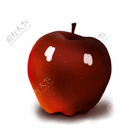 平安夜手绘苹果插画可商用元素