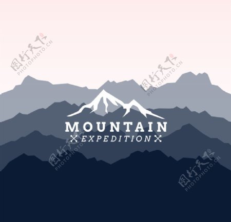 高山探险标志
