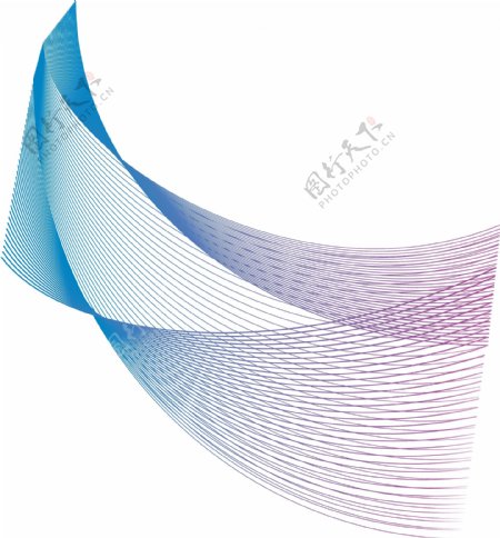 蓝紫色渐变科技科幻线条装饰图案背景素材