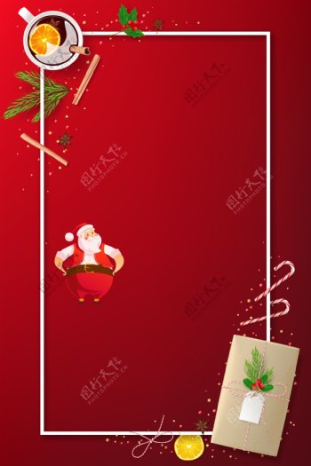圣诞节促销雪地卡通banner背景