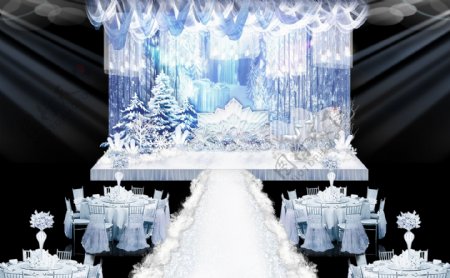冰雪系列婚礼设计图