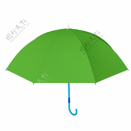 C4D立体绿色雨伞可商用