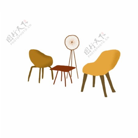 家具座椅手绘元素