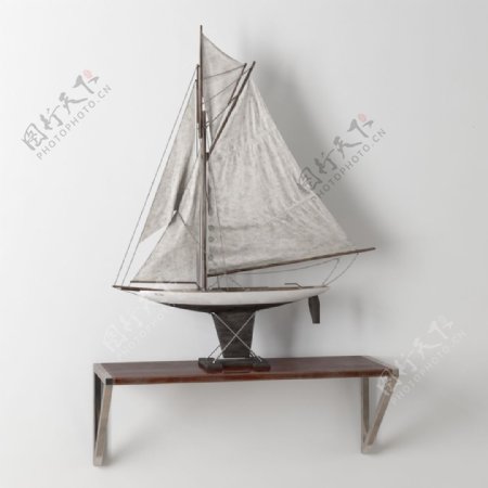 复古帆船艺术品陈设模型