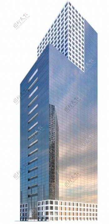 时尚玻璃现代大厦3d模型