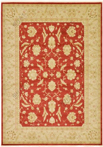 红色花边纹理地毯贴图