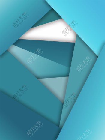 几何三角渐变蓝色层次感背景