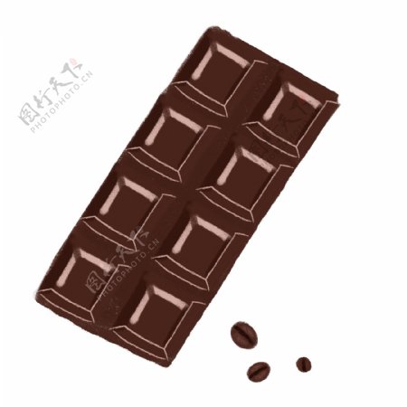 情人节手绘风咖啡巧克力美食食物可商用元素