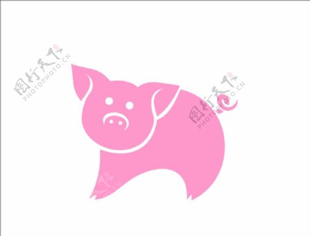 2019猪年剪纸矢量图