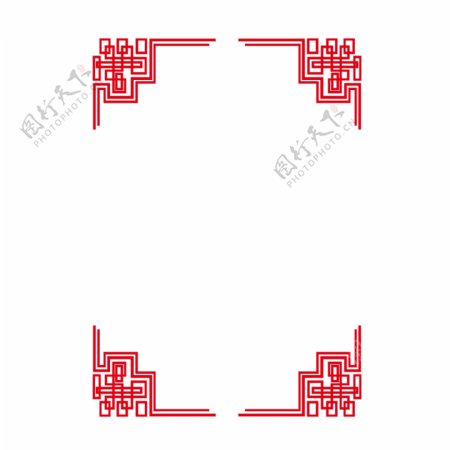 简约大气中国风边框创意古典红色中式边框