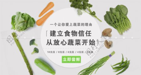 蔬菜素食banner