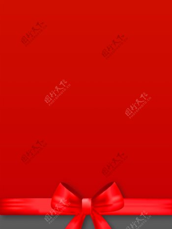 红色蝴蝶结情人节背景设计