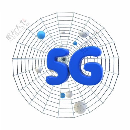 5G网络3D互联网素材