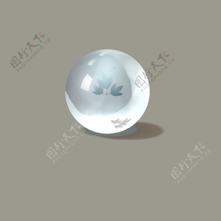 标本玻璃珠树叶球