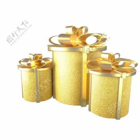 金色节日促销礼盒