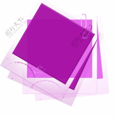 边框几何紫色相框