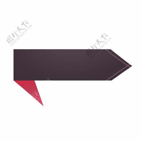 红黑色条形折纸标题框