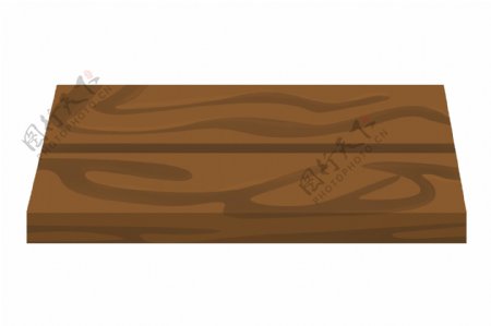 棕色的木纹木板插画