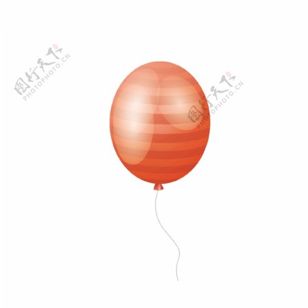 卡通红色的气球矢量素材