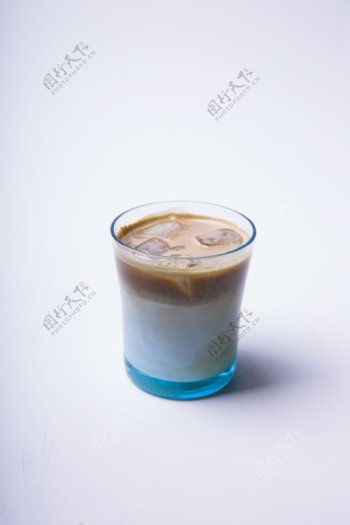 玻璃杯冰饮咖啡饮品