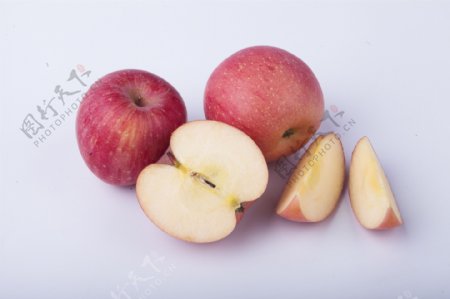 新鲜苹果实物图摄影图