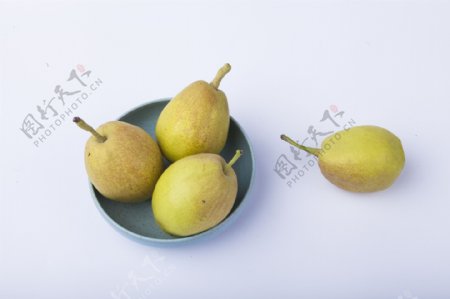 新鲜香梨实物图摄影图2