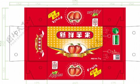 红色苹果异型箱