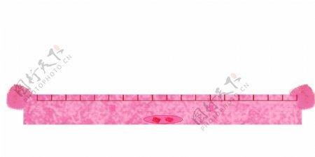 粉色的围墙分割线边框