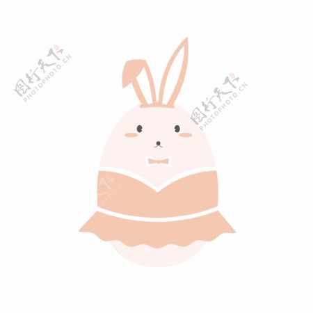彩蛋复活节兔子兔女郎
