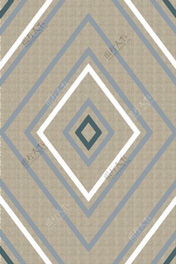 简约现代北欧几何曲线条纹地毯地垫设计